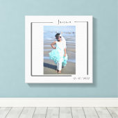 Toile Family Personalized Photo and Text Typography (Insitu (Plancher de Bois))