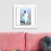 Toile Family Personalized Photo and Text Typography (Insitu(Salon))