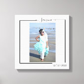 Toile Family Personalized Photo and Text Typography (Recto)