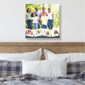 Toile Family Photo Collage w. Zigzag - Bande photo - Gri (Insitu(Chambre))