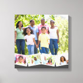 Toile Family Photo Collage w. Zigzag - Bande photo - Gri (Recto)