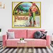 Toile Fancia Marque Citrus Crate Étiquette (Insitu(Salon))