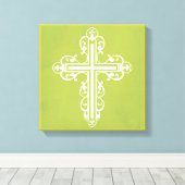 Toile Fancy Cross Design No. 12 Crème (Insitu (Plancher de Bois))