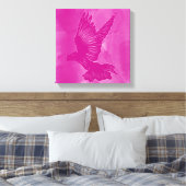 Toile Fancy Holy Spirit Dove Abstrait - Rose (Insitu(Chambre))