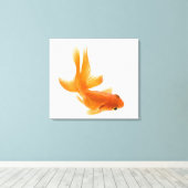 Toile Fantail (Carassius auratus) 2 (Insitu (Plancher de Bois))