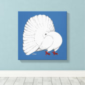 Toile Fantail Pigeon White (Insitu (Plancher de Bois))