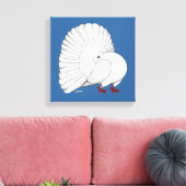 Toile Fantail Pigeon White (Insitu(Salon))