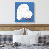 Toile Fantail Pigeon White (Insitu(Chambre))