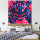 Toile Fantastique Fleur Fury Dragon (Insitu(Chambre))