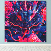 Toile Fantastique Fleur Fury Dragon (Insitu (Plancher de Bois))