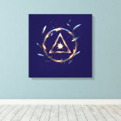 Toile Fantasy Emblem with Floating Blades – Magical Ener (Insitu (Plancher de Bois))