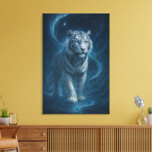 Toile Fantasy White Tiger – Mystic Aura Series | ManJian (Insitu(Salon))
