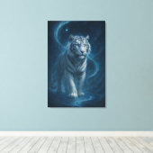 Toile Fantasy White Tiger – Mystic Aura Series | ManJian (Insitu (Plancher de Bois))