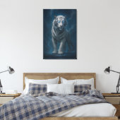 Toile Fantasy White Tiger – Mystic Aura Series | ManJian (Insitu(Chambre))