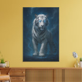 Toile Fantasy White Tiger – Mystic Aura Series | ManJian (Insitu(Salon))