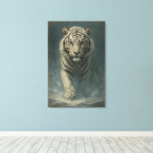 Toile Fantasy White Tiger – Mystic Aura Series | ManJian (Insitu (Plancher de Bois))