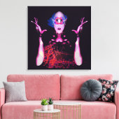 Toile Fantôme Alien (Insitu(Salon))