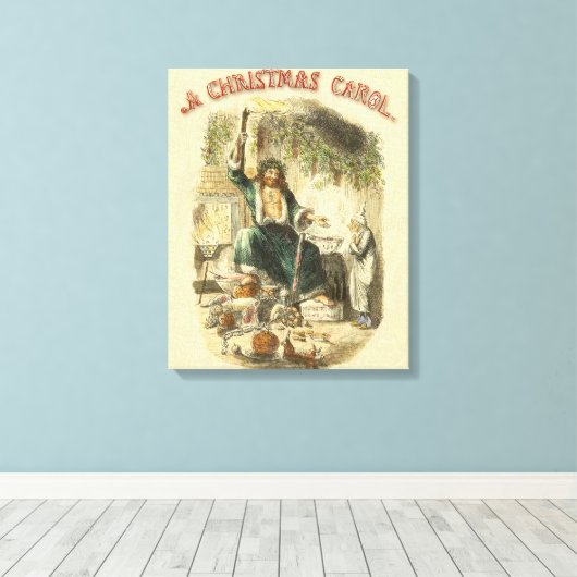 Toile Fantôme de Noël Présent Scrooge (Insitu (Plancher de Bois))