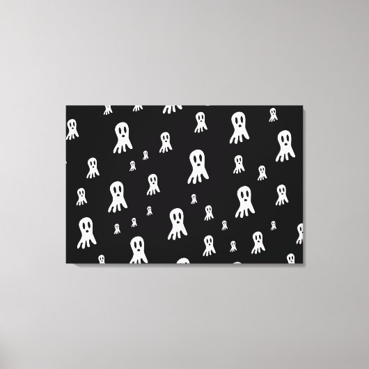Toile Fantômes d'Halloween foncé (Recto)