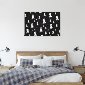 Toile Fantômes d'Halloween foncé (Insitu(Chambre))