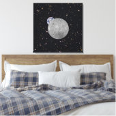 Toile Far Side of the Moon Earth Starry Sky (Insitu(Chambre))