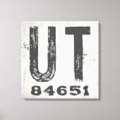 Toile Farmhouse Rustic State Code zip Utah (Recto)