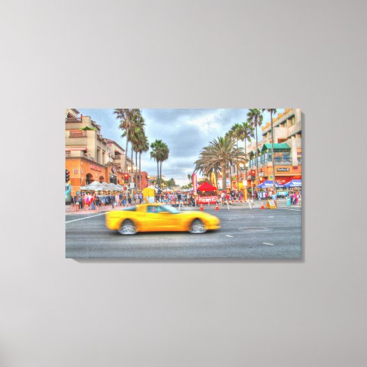 Toile Fast Motion Corvette" PCH et Mian Stree (Recto)