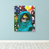 Toile Fatima par Michael Moffa (Insitu (Plancher de Bois))