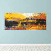 Toile Faultline of Fire and Night (Insitu (Plancher de Bois))