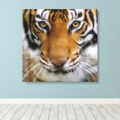 Toile Faune Beau Tigre Piercing Brown yeux (Insitu (Plancher de Bois))