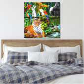 TOILE FAUNE ET FLORE DE LA FORÊT TROPICALE (Insitu(Chambre))