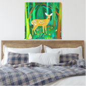 Toile Faune tachetée dans un cadre forestier Imaginaire (Insitu(Chambre))