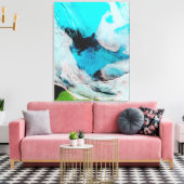 Toile Fausse vue couleur de Polynya (eau libre) (Insitu(Salon))