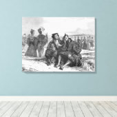 Toile Faust et Wagner en conversation (Insitu (Plancher de Bois))