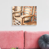 Toile Fauteuils à Bascule en Bois Rustique (Insitu(Salon))