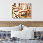 Toile Fauteuils à Bascule en Bois Rustique (Insitu(Chambre))