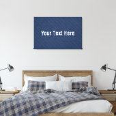 Toile Faux Blue Jeans Canvas Imprimer - Nom de texte per (Insitu(Chambre))