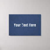 Toile Faux Blue Jeans Canvas Imprimer - Nom de texte per (Recto)