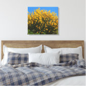 Toile Faux Indigo jaune / Indigo sauvage / Herbe (Insitu(Chambre))