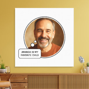 Toile Favori Enfant Funny Papa Fête des pères