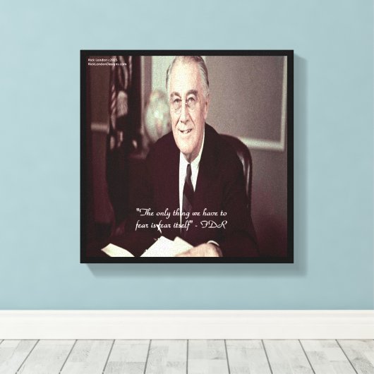 Toile FDR et rien à craindre Canvas de devis Imprimer (Insitu (Plancher de Bois))