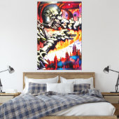 Toile Fear's Ravager - Ken Gage Art (Insitu(Chambre))