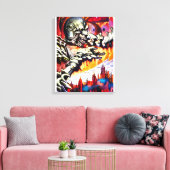Toile Fear's Ravager - Ken Gage Art (Insitu(Salon))