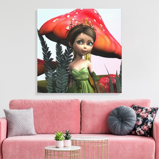 Toile Fée dans le bois (Insitu(Salon))