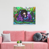 Toile Fée de forêt violet Dragon Nursery Canvas (Insitu(Salon))