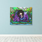 Toile Fée de forêt violet Dragon Nursery Canvas (Insitu (Plancher de Bois))