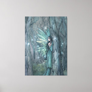 Toile Fée de la forêt sombre Art de fantasy mystique 