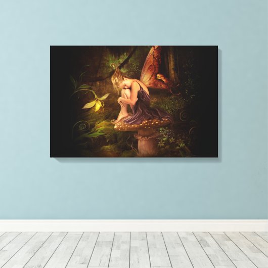 Toile fée des champignons (Insitu (Plancher de Bois))