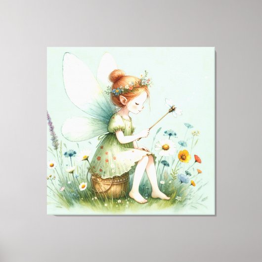 Toile Fée et Fleur sauvage (Recto)