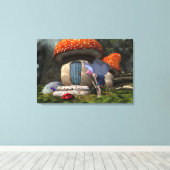 Toile Fée mignonne à cheveux roses rencontre Ladybug (Insitu (Plancher de Bois))